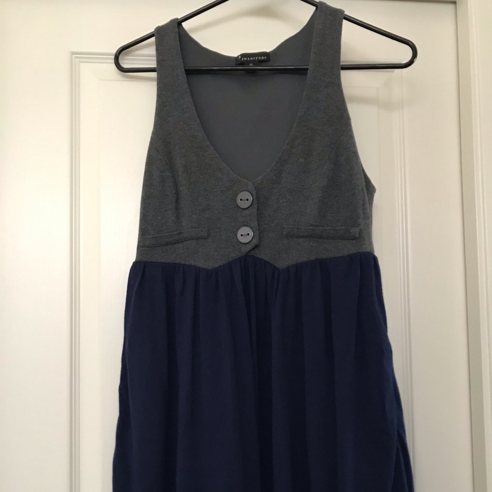 Forever 21 Grey/Blue Dress